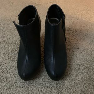 Black ankle boots